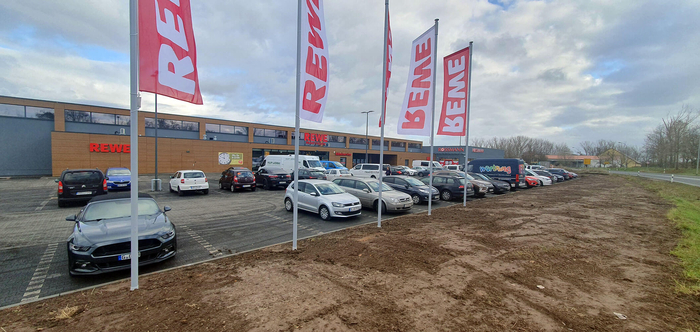 REWE-Markt und Rossmann Drogerie Groitzsch REWE-Markt und Rossmann Drogerie Groitzsch